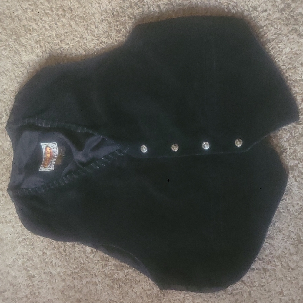 Vintage Paragraff Suede Leather vest